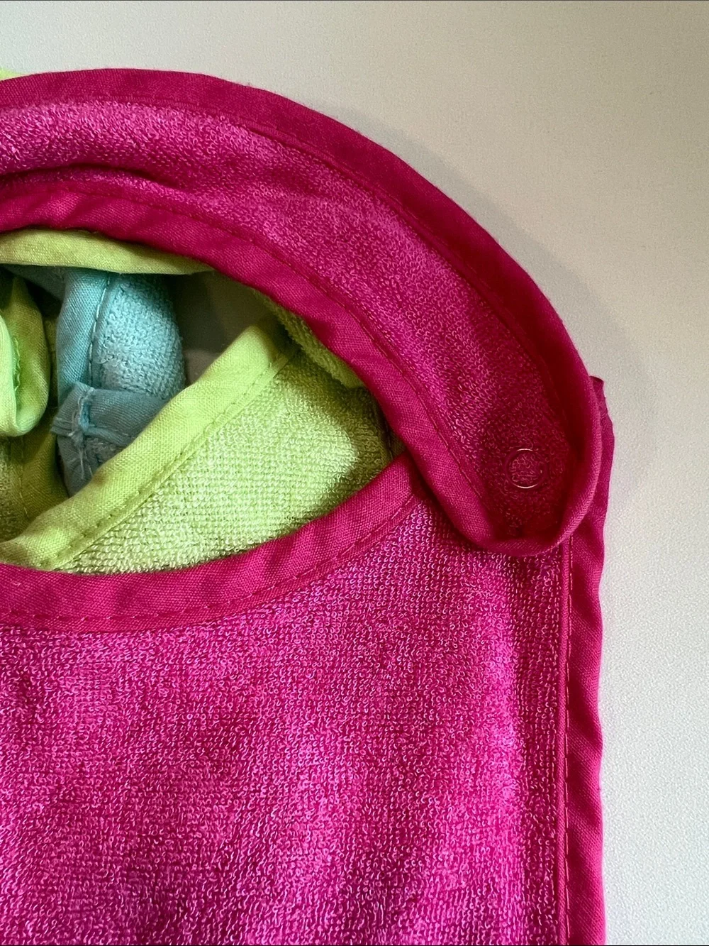13 Assorted Pink & Pastel Baby Bibs - Colorful Terry Bibs, bamboo and cotton